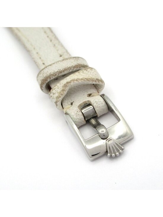 Rolex Watch Chameleon Orchid 18k White Gold Antique Leather Strap Required OH main image 12